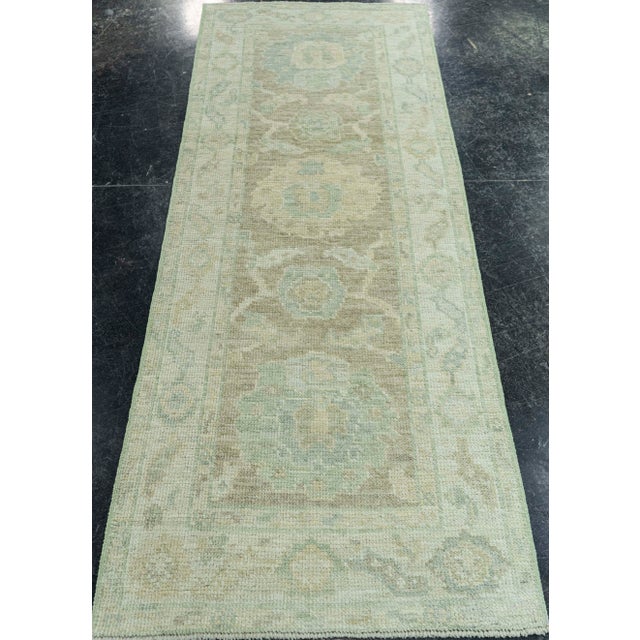 Early 21st Century Turkish Oushak Rug 2'3" x 6'2" #19289 For Sale - Image 5 of 8