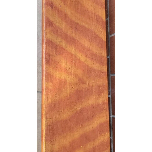 Folk Art 19th C Paint Decorated Farmhouse Benches, Pair For Sale - Image 3 of 8