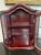 1950s Vintage Wood Wall Mounted Curio Display Cabinet For Sale - Image 5 of 6