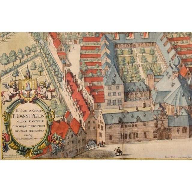 Traditional Cartusia Bruxellensis by Lucas Vorsterman the Younger, 1659 For Sale - Image 3 of 8