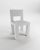 Modern Raw Chair in White Bouclé from Collector For Sale - Image 6 of 6