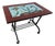 1950s French Ceramic Fish Tile Side Table & Magazine Rack For Sale