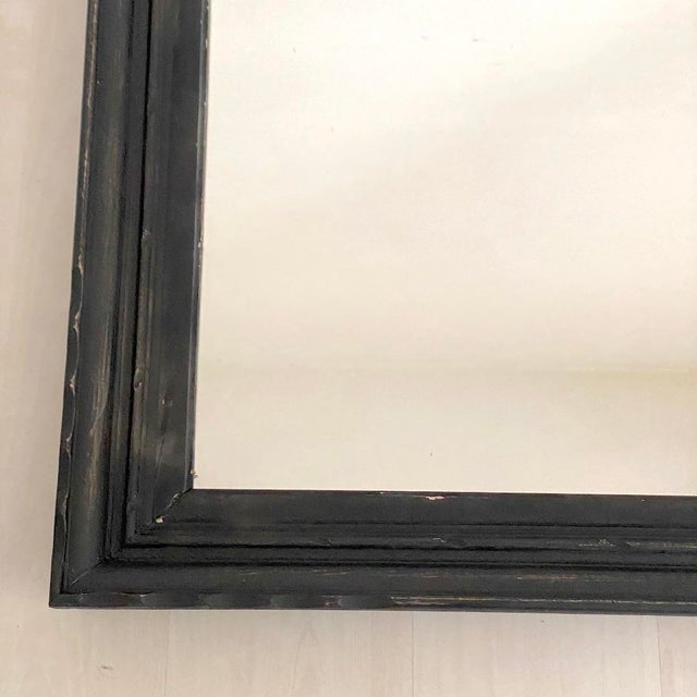 Mirror in Matte Black Wood, 1950s For Sale - Image 9 of 17