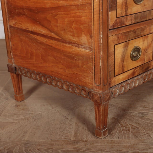 Brown Austrian Breakfront Commode in Walnut For Sale - Image 8 of 12