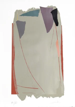 Grey Sweep I, Larry Zox Serigraph, Signed and Numbered in Pencil
