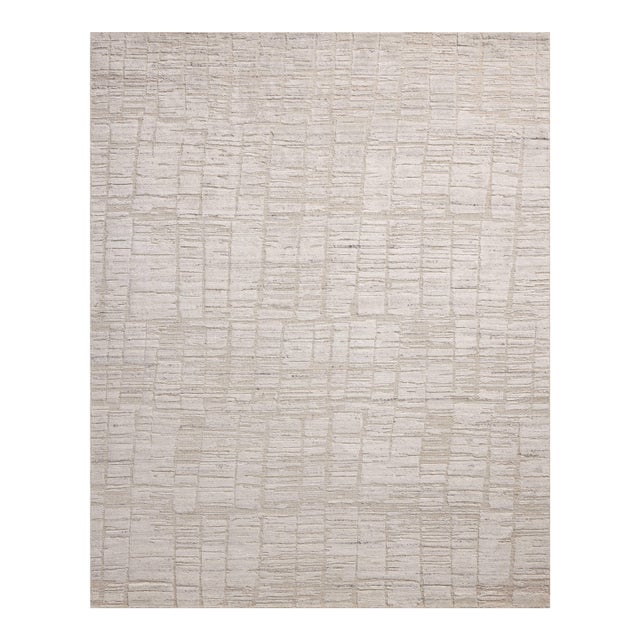 Jean Stoffer x Loloi Daniel Antique Ivory 18" x 18" Sample Rug For Sale