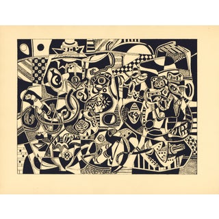 1947 Silkscreen Frontispiece by Steve Wheeler for "Hello Steve" For Sale