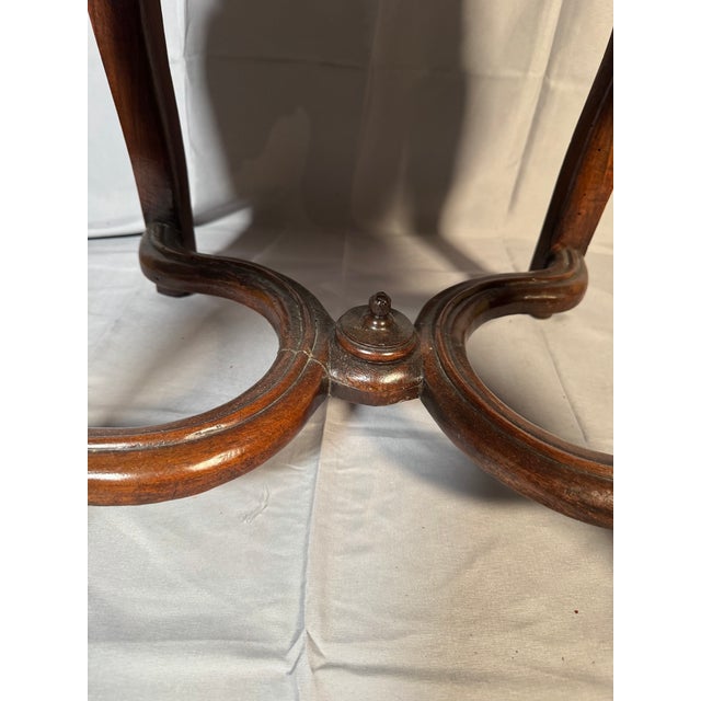 Mid 18th Century French Carved Walnut Side Chair, Régence Taste, Original Needlepoint Seat For Sale - Image 9 of 11