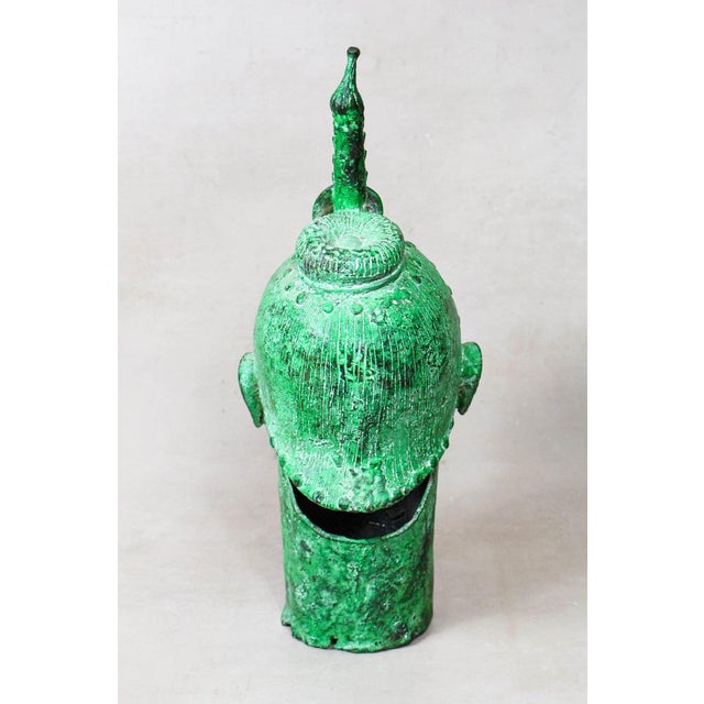 Large Benin Bronze Ife Head For Sale - Image 4 of 5