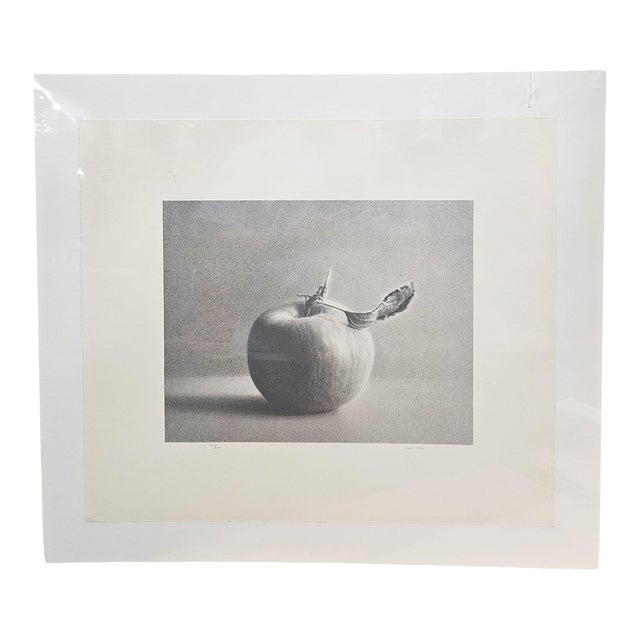 Martha Alf "Apple" Lithograph Print Limited Signed 187/250, Fixed to Matte Board For Sale