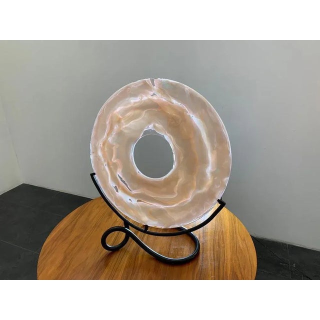 Sculpture with Wrought Iron Filiform Base from La Murrina For Sale - Image 10 of 16