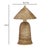 Coco Natural Coconut Fiber Pointed Table Lamp For Sale In Los Angeles - Image 6 of 7