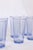 Vintage Paşabahçe “Scotch Blue” Tall Highball Glasses – Block Optic – Set of 8 For Sale In Houston - Image 6 of 12