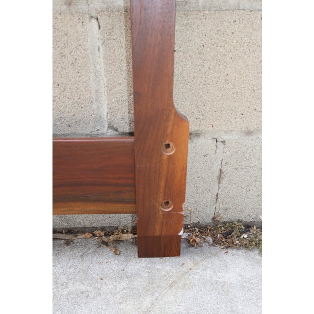 California Studio Craft Claro Walnut Live Edge Queen Headboard, 1990s For Sale - Image 12 of 14