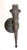 Metal Antique Gothic 19th Century Hand Wrought Iron Wall Mount Candle Sconce Fixture For Sale - Image 7 of 10