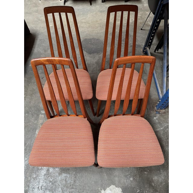 Brown Eva Dining Chairs from Niels Koefoed, 1960s, Set of 4 For Sale - Image 8 of 9