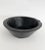 Artisan carved teak wood bowl with beautiful grain that shows through the black finish. Thick 1.25" walls taper down to a...