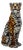 Leopard Statue in Ceramic by Ceramiche Boxer For Sale