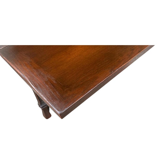 Romweber Vintage Viking Oak Dining Table 60" With Pullout Leaves Extending to 96" - Circa 1950 Attributed to Romweber For Sale - Image 4 of 6