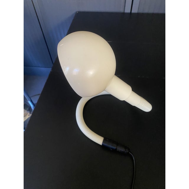 Metal Vintage White Hebi Lamp in Cream White by Isao Hosoe for Valenti, 1970s For Sale - Image 7 of 15