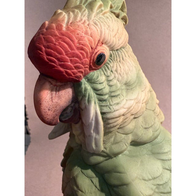 70s Large Pair of Mantle Parrots Birds For Sale In New York - Image 6 of 8