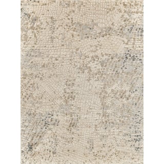 Exquisite Rugs Overture Handmade New Zealand Wool & Bamboo Silk Beige Rug-9'X12' For Sale