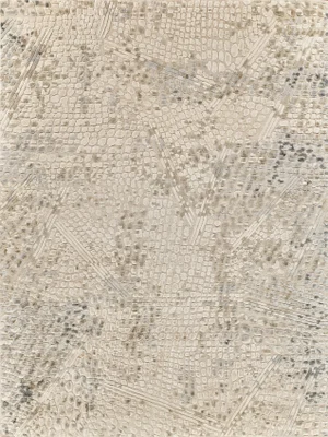 Exquisite Rugs Overture Handmade New Zealand Wool & Bamboo Silk Beige Rug-9'X12'