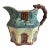 Early 20th Century Yellow and Blue Cottage Majolica Jug For Sale