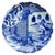 Blue Antique Late Edo Japanese Arita Fluted Porcelain Charger, 1850 For Sale - Image 8 of 8