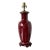 Vintage Oxblood Glazed Ceramic Lamp For Sale