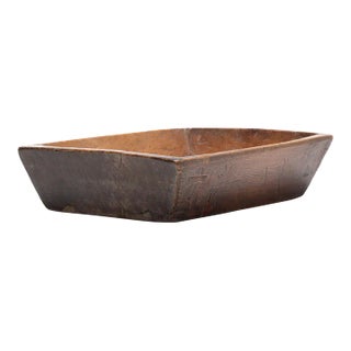 Large Chinese Rustic Wooden Tray, C. 1900 For Sale
