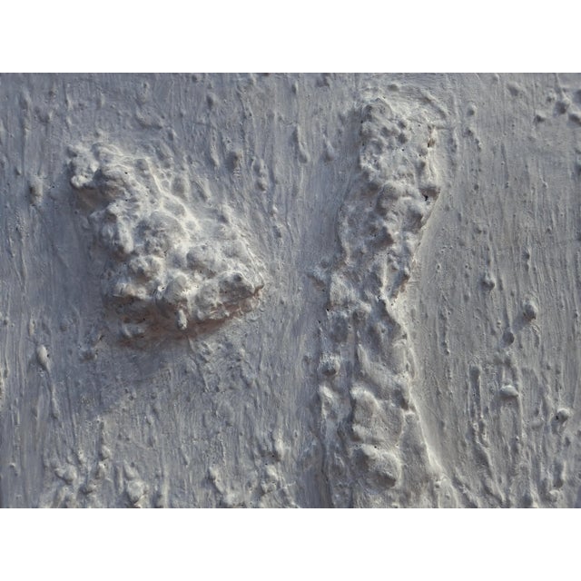 #Natural Color Palette Abstract Relief Brutalist Oil Painting #1 by Diane Grant For Sale - Image 9 of 12