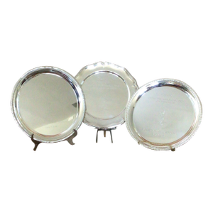 Vintage C L T a Golf Trophy Serving Platters From 1995, 1997, and 1998-Set of 3