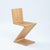 Wood Set of Zigzag Chairs in Elmwood attributed to Gerrit Thomas Rietveld for Rietveld, 1990s For Sale - Image 7 of 18