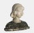 Anonymous, bust of a young woman, c. 1900, artificial marble and gray onyx marble. 37 cm (height) x 37 cm (width) x 22 cm...