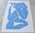 Henri Matisse - Blue Nude 3 - Inspired Silk Hand Woven Flat Weave Area - Wall Rug 4′8″ × 6′10″ For Sale - Image 6 of 12