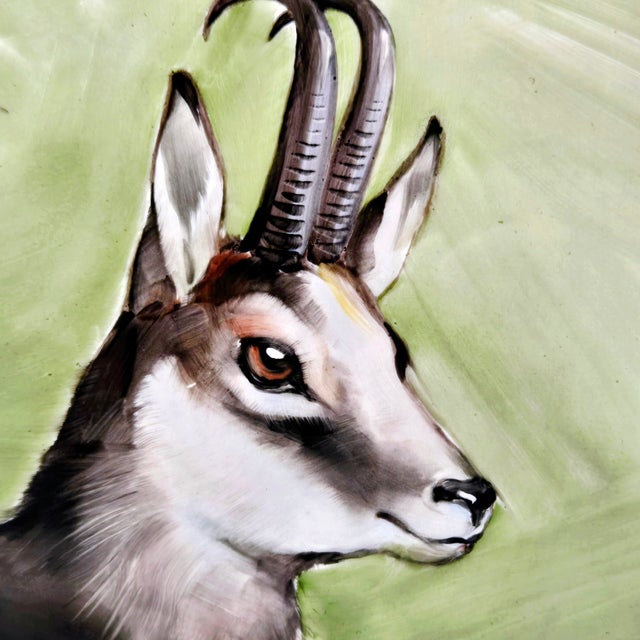 Sommer Garmisch Hand-Painted Porcelain Plaques – Set of 3, Rococo Gilt Frames For Sale - Image 9 of 12