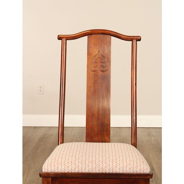 Bernhardt Chinese Style Set of Four Yoke Back Dining Chairs For Sale - Image 16 of 18