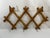 1950s Expandable Bulgarian Faux Bamboo Wooden Coat and Hat Rack For Sale - Image 9 of 18