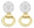 14K Yellow Gold 1/2 cttw Diamond Stud Earrings (I-J, SI1-SI2) For Sale