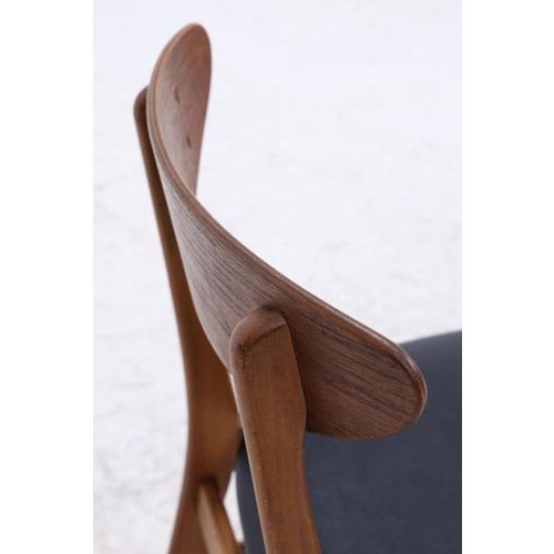 Mid-Century Danish Teak and Leather Chairs from Farstrup Møbler, Set of 4 For Sale - Image 11 of 16