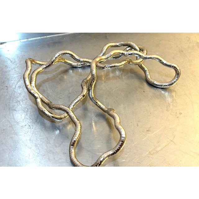 1980s Bendable Snake Chain Necklace For Sale - Image 4 of 5