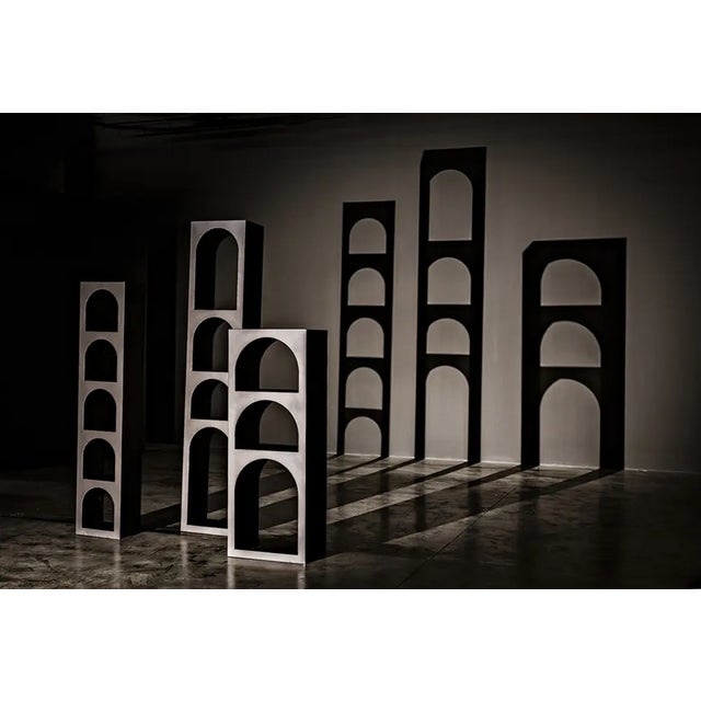Black NOIR Aqueduct Bookcase, A, Black Metal For Sale - Image 8 of 8