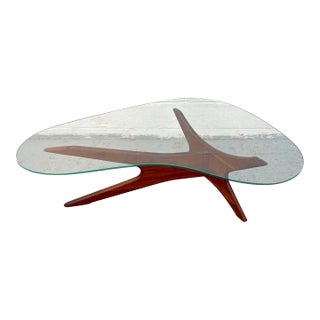 Mid-Century Walnut 'Jacks' Coffee Table Attributed to Adrian Pearsall For Sale