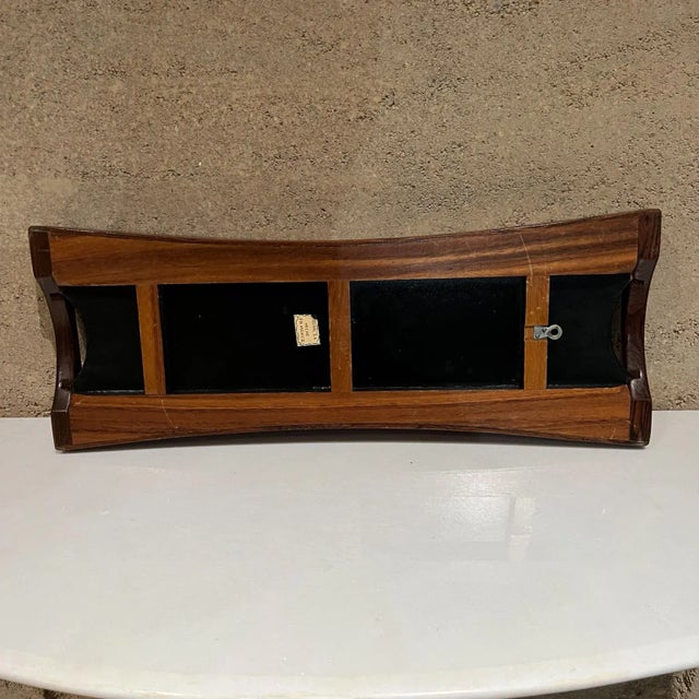 1970s Long Service Tray Layered Wood Don Shoemaker Señal Mexico For Sale - Image 10 of 13