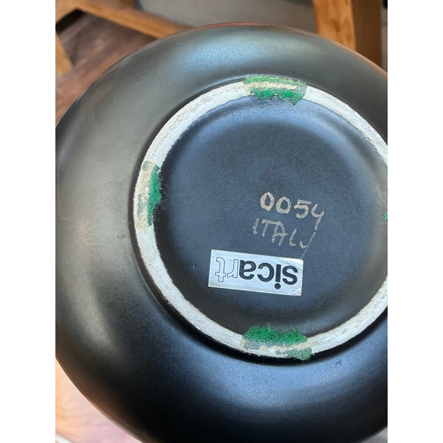 Ceramic Vintage Italian Matte Ceramic Vase For Sale - Image 7 of 12