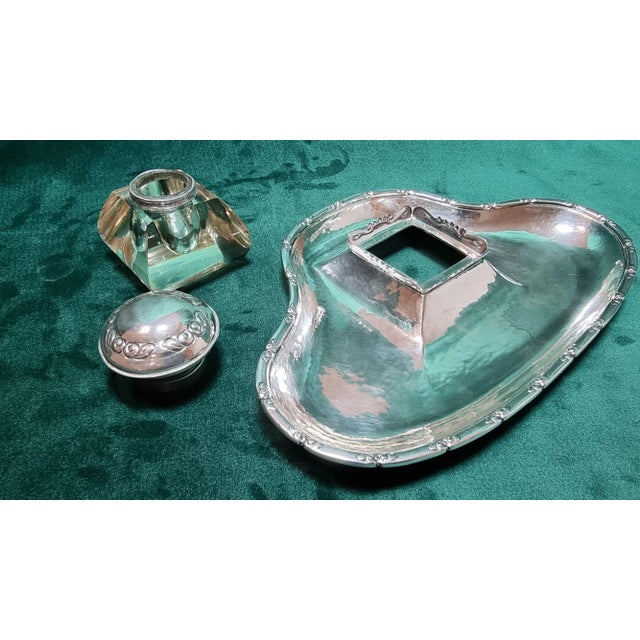 Antique Danish 830 Silver Writing Implement Set by Christian F. Heise for HCF, Set of 2 For Sale - Image 10 of 18