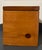 Handcrafted pine box with hinged lid and lined with a burgundy colored velvet material inside. Measures 10” wide x 6” wide...