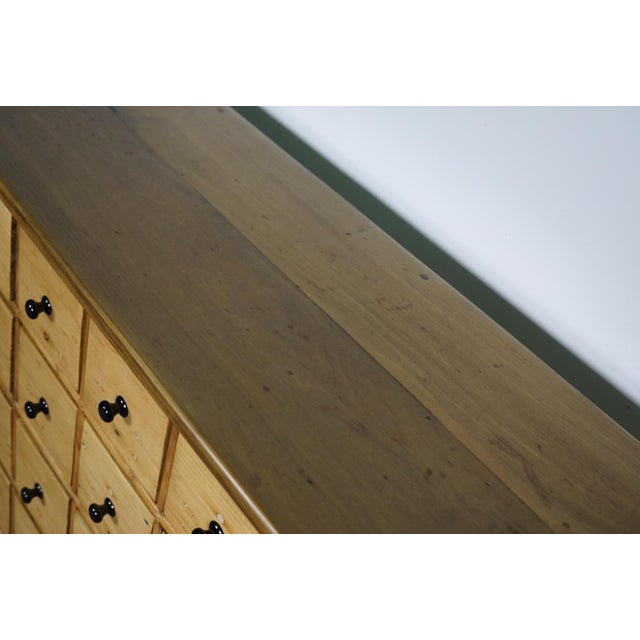 Vintage Dutch Pine Apothecary Cabinet, 1950s For Sale - Image 6 of 12