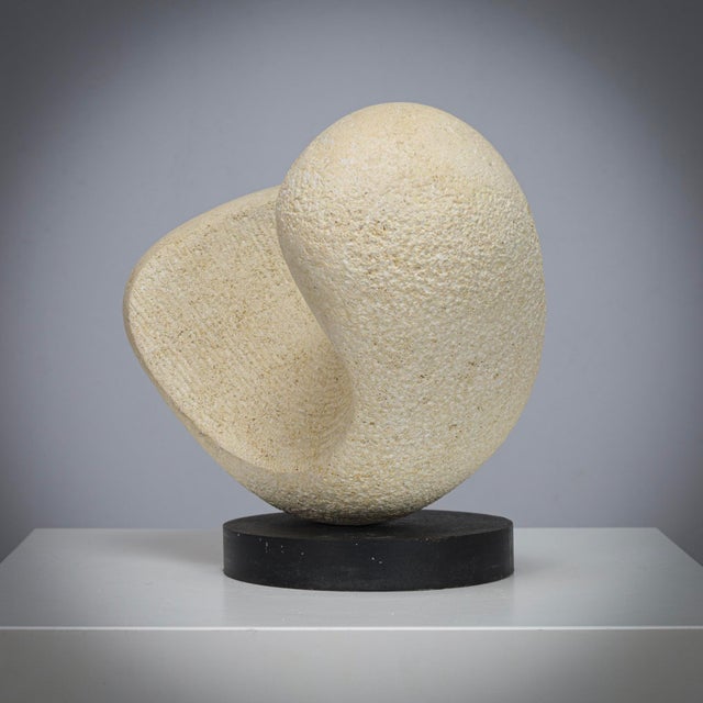 Ineke Van Zuuren, Modernist Sculpture, 1980s, Sandstone For Sale - Image 3 of 10